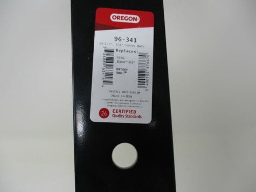 Genuine Oregon 96-341 Mulching Blade 24 ½” 5/8” Dixon Toro 105-7711 Scag 48112 Mower - Image 3