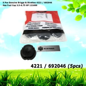 5 Genuine Briggs & Stratton 4221 / 692046 Gas Fuel Cap 3.5-6.75 HP 121600