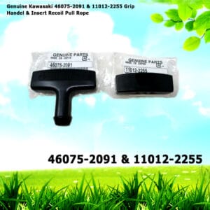 Genuine Kawasaki 46075-2091 & 11012-2255 Grip Handel & Insert Recoil Pull Rope