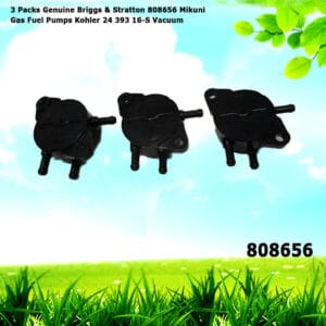 3 Genuine Briggs & Stratton 808656 Mikuni Gas Fuel Pumps Kohler 24 393 16-S Vacuum