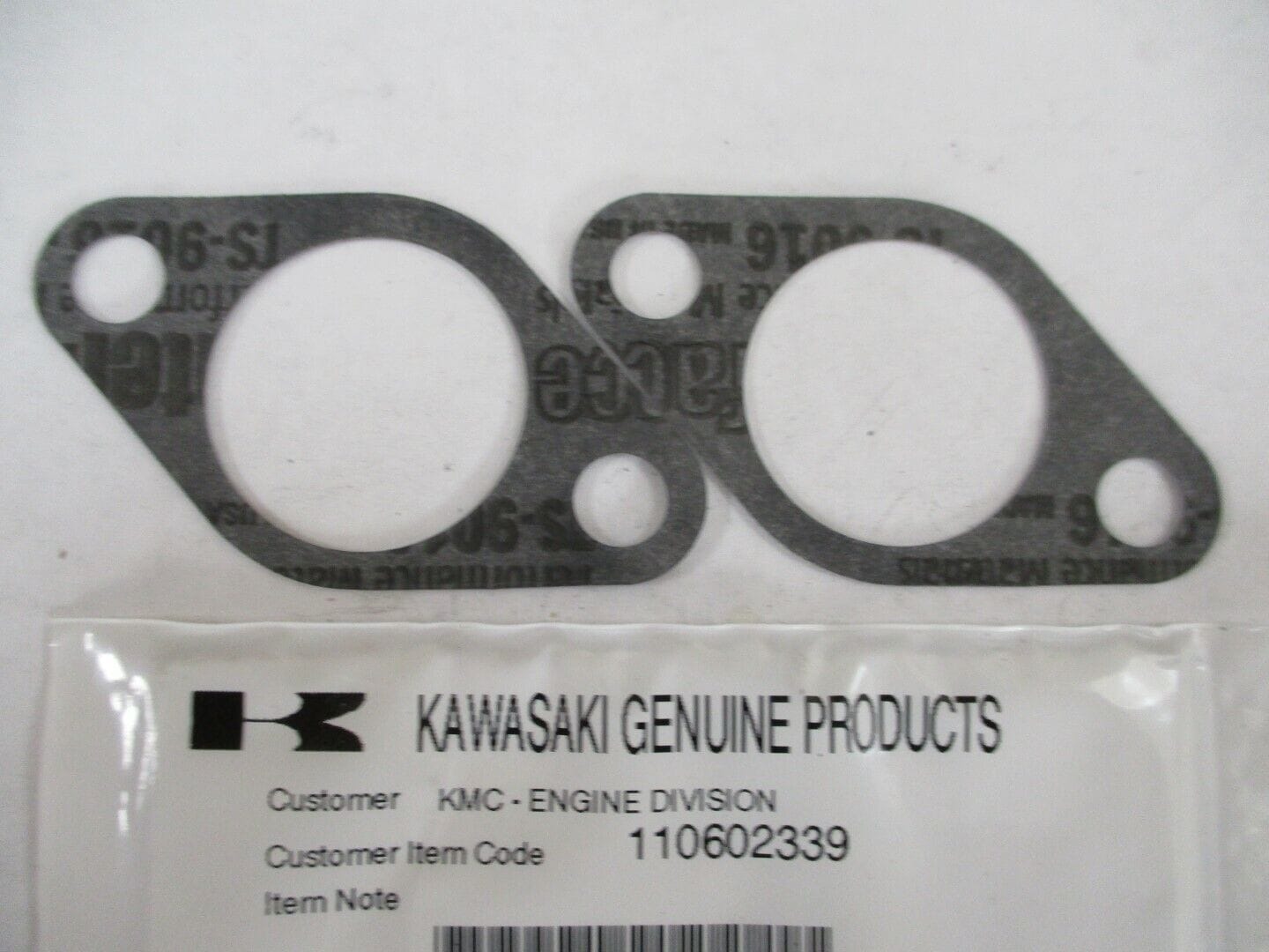 2 Genuine Kawasaki 11060-2339 Carburetor Gasket FB460V FC401V FC420V 15003-2183 - Image 4