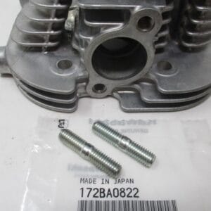 Genuine Kawasaki 172BA0822 Double End Exhaust Head Stud Head Gasket 8X22mm
