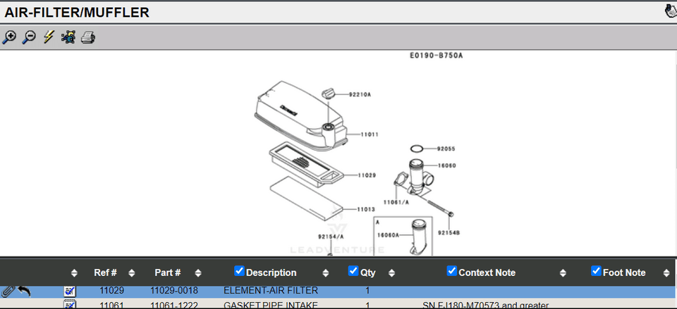 Genuine Kawasaki 11029-0018 Air Filter 11029-7021 11029-2023 Toro 108-2604 - Image 4