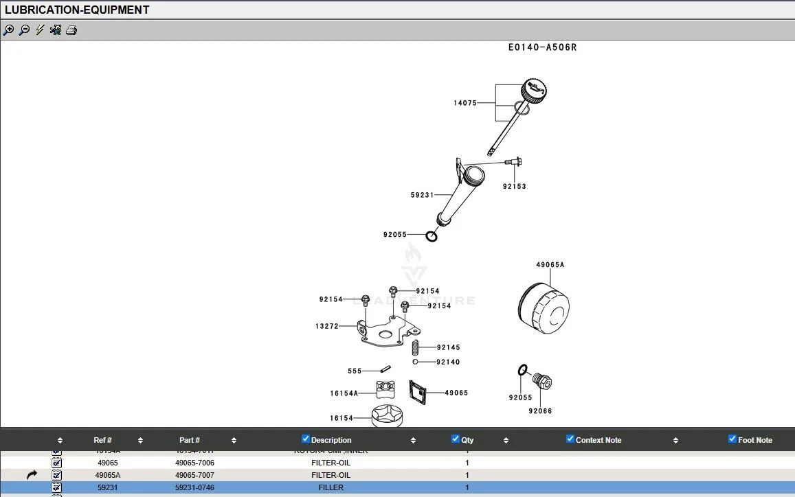 Genuine Kawasaki 59231-0746 59231-7016 Oil Dip Stick Filler Tube FR541V FR600V - Image 5