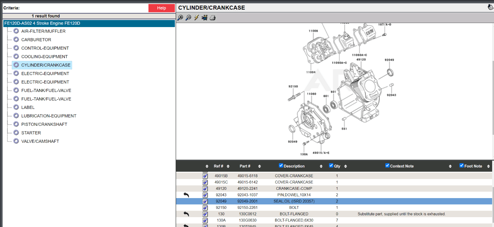 Genuine Kawasaki 92049-2001 Crankcase Oil Seal FE120D FG150D FG150G FE150R - Image 4