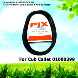 For Cub Cadet 01000399 ½”X 109” Z-Force 48 Mower Deck V-Belt