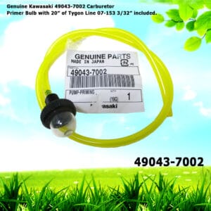 Genuine Kawasaki 49043-7002 Carburetor Primer Bulb & 20" Tygon Line 15004-0959