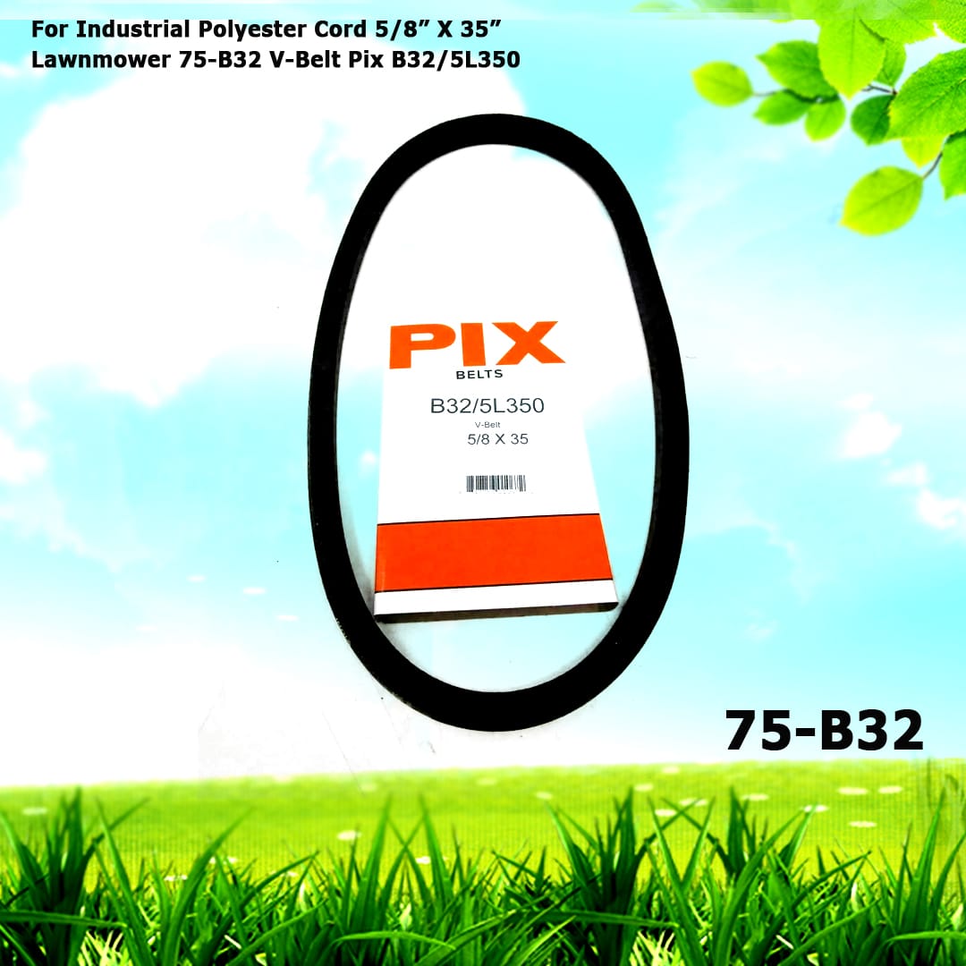 For Industrial Lawnmower 75-B32 Polyester Cord 5/8” X 35” V-Belt