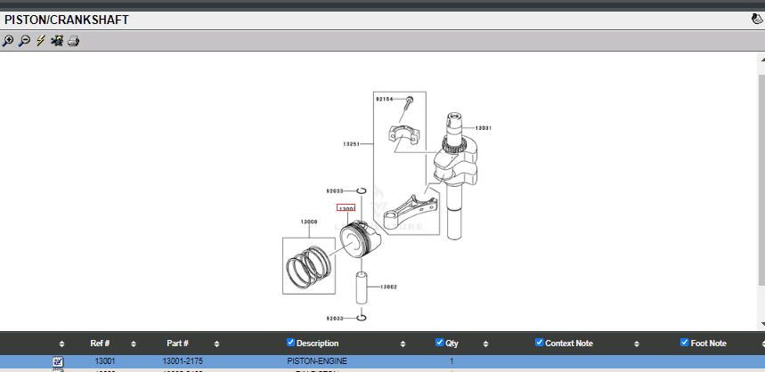 Genuine Kawasaki 13001-2175 Piston for FJ180V Toro 1000 Flex 21 Greenmaster - Image 5