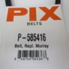 Pix P-585416 auger drive V-belt made with virgin rubber for Murray Craftsman snowblower ½ x 38 ⅜