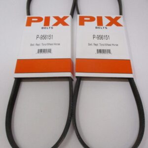 2 For Toro 95-6151 CCR2400 Snowthrower Drive Belt 5RIB