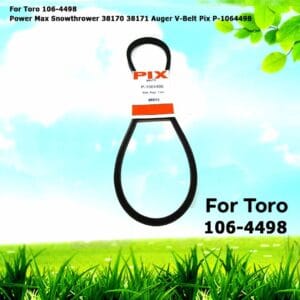 For Toro 106-4498 Power Max Snowthrower Auger V-Belt