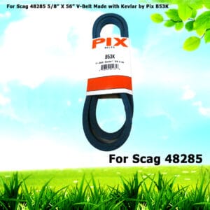 For Scag 48285 5/8” X 56” V-Belt Made with Kevlar in a Pix B53K
