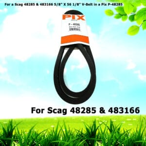 For a Scag 48285 & 483166 5/8” X 56 1/8” V-Belt in a Pix P-48285