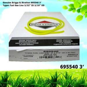 Genuine Briggs & Stratton 695540 3' Tygon Fuel Gas Line  3/32” ID 3/16” OD