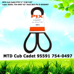 For MTD Cub Cadet PTO Laser 95591 754-0497 42” Deck Belt