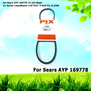For Sears AYP 169778 15-223 Made w/ Kevlar LawnMaster 3/8"X33" V-Belt Pix 3L330K