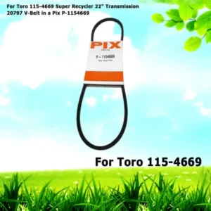 For Toro 115-4669 Super Recycler 22" Transmission 20797 V-Belt