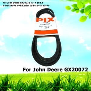 For John Deere GX20072 V-Belt Made with Kevlar