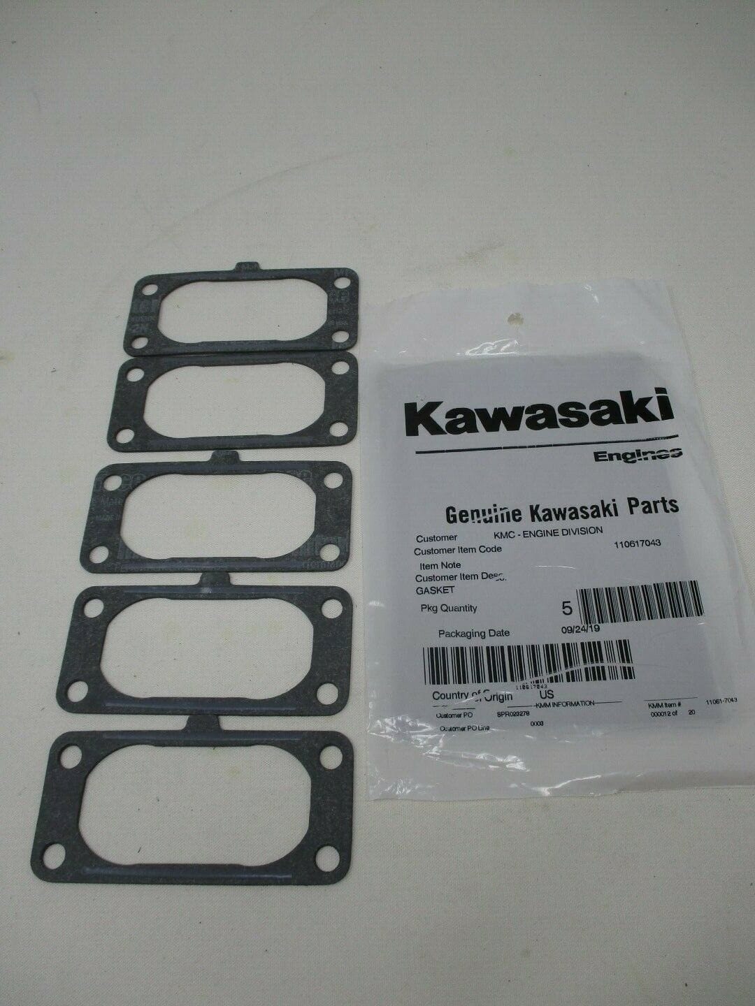 5 Genuine Kawasaki 11061-7043 Carburetor Gasket - Image 2