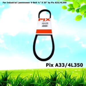 For Industrial Lawnmower V-Belt ½” X 35” in a Pix A33/4L350