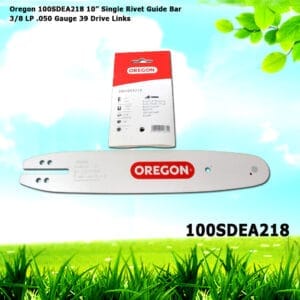 Oregon 100SDEA218 10” Single Rivet Guide Bar 3/8 LP .050 Gauge 39 Drive Links