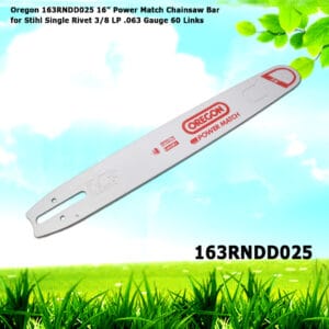 Oregon 163RNDD025 16” Power Match Chainsaw Bar for Stihl 3/8 LP .063 Gauge 60 Links