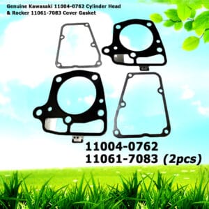 2 each Genuine Kawasaki 11004-0762 Cylinder Head & Rocker 11061-7083 Cover Gasket