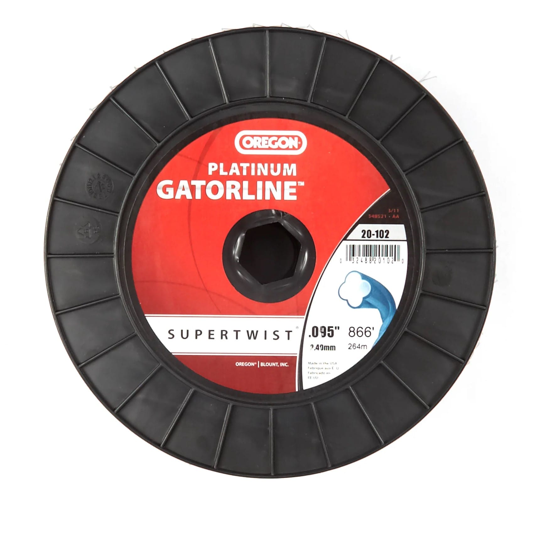 Oregon 20-102 Platinum Gatorline Supertwist Trimmer Line, .095" x 866' 3 lbs - Image 2