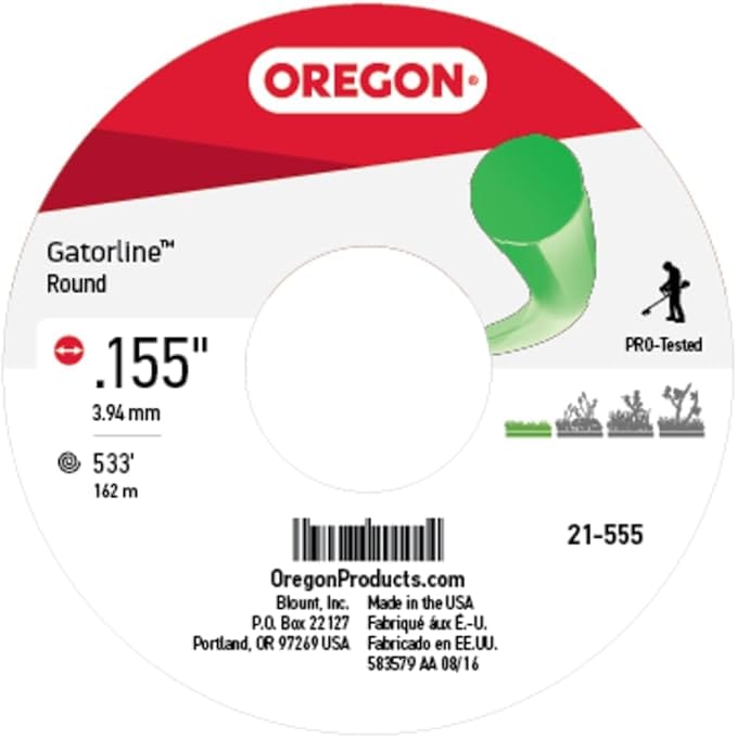 Oregon 21-555 Gatorline Round Trimmer Line, .155" x 533' 5lb Spool - Image 2