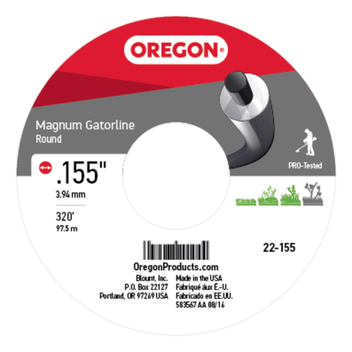 Oregon 22-155 Magnum Gatorline Round Trimmer Line, .155" x 320' 3 lb Spool - Image 3