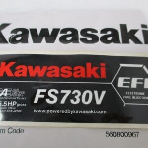 Genuine Kawasaki 56080-0967 Decal FS730V EFI 56080-0844 Sticker