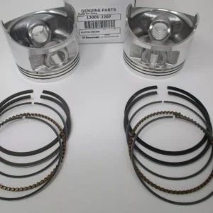 2 Genuine Kawasaki 13001-2207 13008-6007 Piston & Rings STD FE290D FD711D FD750D