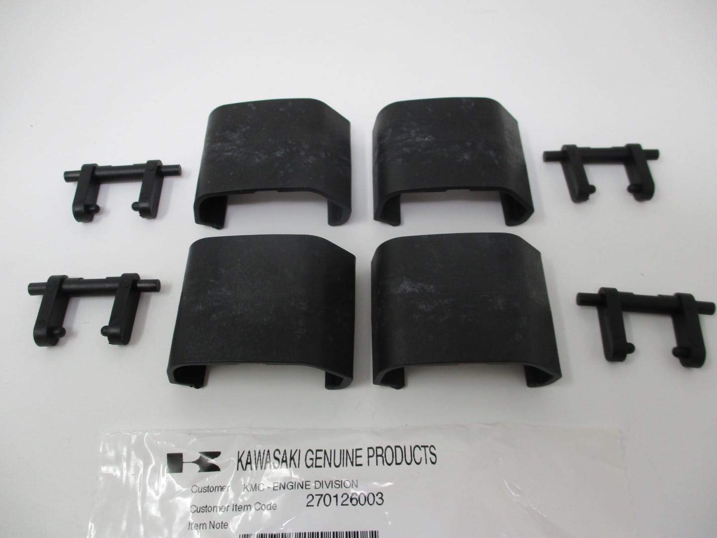 4 Genuine Kawasaki 27012-6003 Hook Joint Clips for 11010-7013 Air Filter FH580V - Image 4
