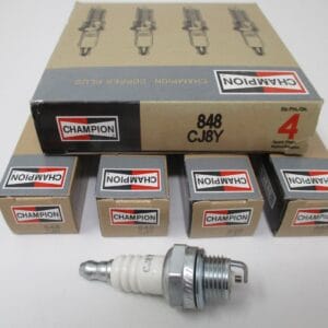 4 Genuine Champion 848 CJ8Y Nickel Spark Plug's Copper Plus Small Engines
