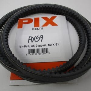 Pix AX59 ½” X 61” Cogged V-Belt Industrial 1/2 X 61