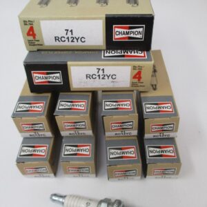 8 Genuine Champion RC12YC 71G Spark Plugs Copper Plus Nickel Cross for a NGK BKR5E 7938