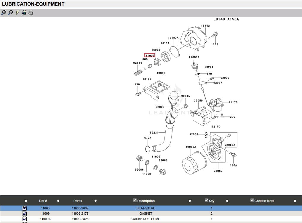 Genuine Kawasaki 11003-2089 Valve Seat Oil Pump FE290D FE350D FE400D - Image 6