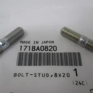 2 Genuine Kawasaki 172BA0820 Head Stud Bolt 8 X 20mm FE250D FE290D FE400D