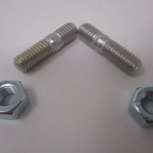 2 Genuine Kawasaki 172BA0820 Head Stud Bolt 8x20mm with Nuts FE250D FE290D FE400D
