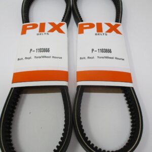 2 For Toro 110-3866 Exmark Zero Z Master Mower Turbo Force Deck Belt 1103866